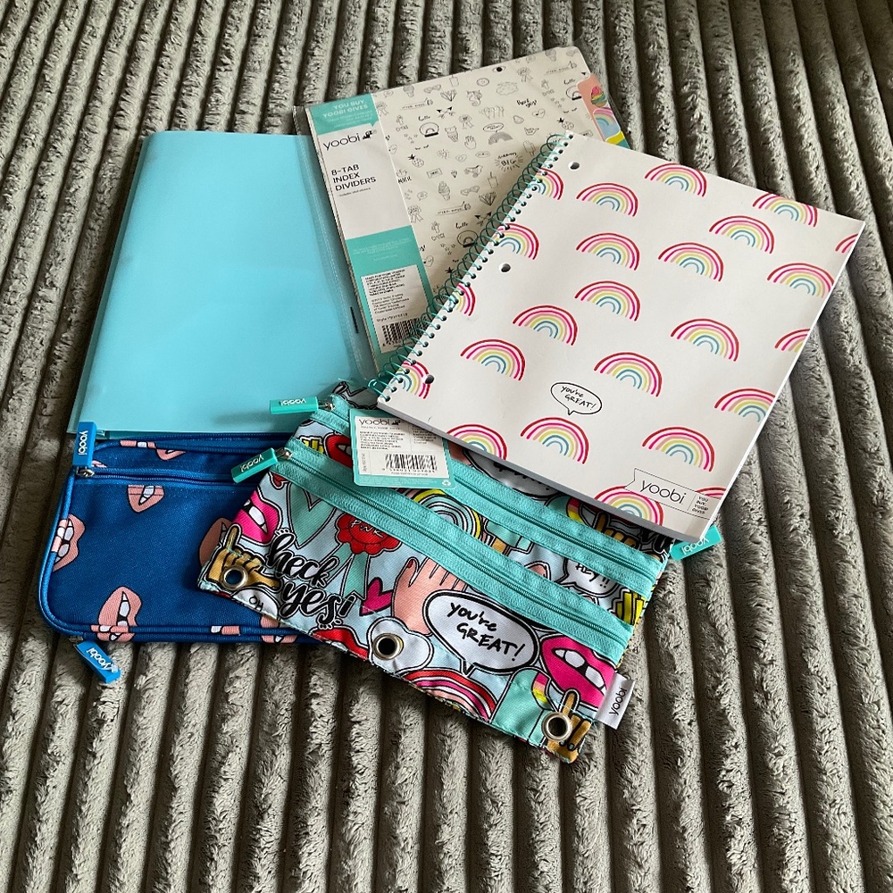 Yoobi girl school supplies NEW.